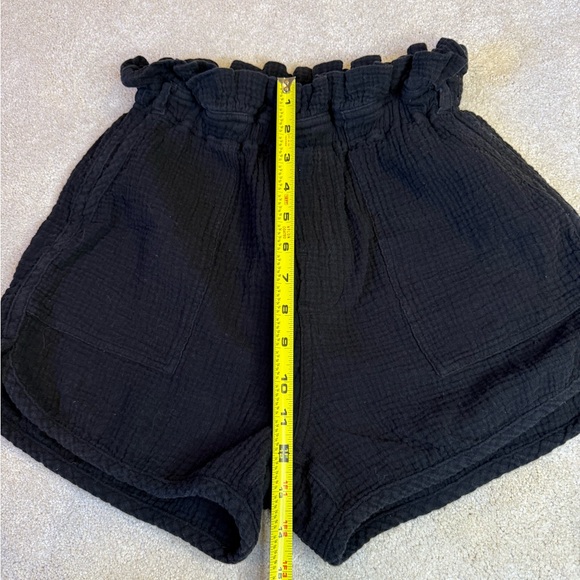 Splendid Black Cotton Gauze Hugh Waisted Shorts Size XS - Picture 11 of 13